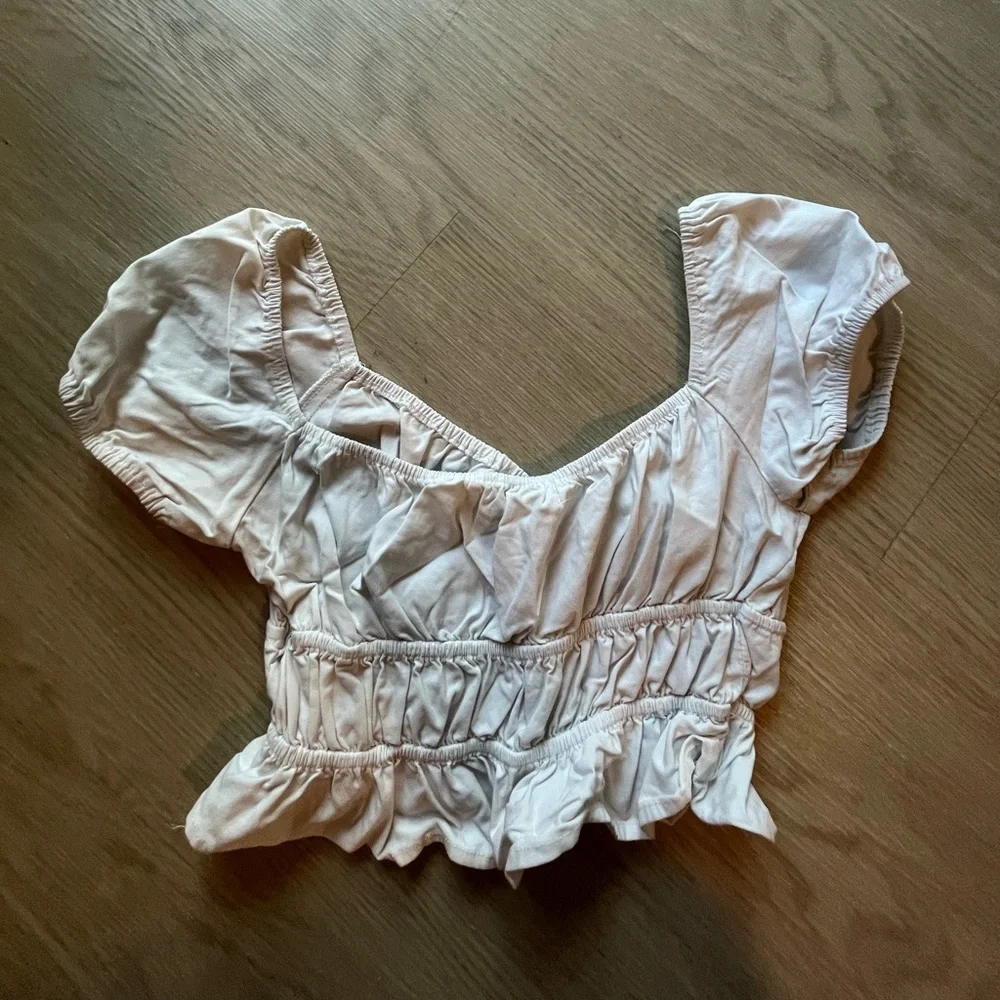 White Ruffled Shirt - Picture 2 of 2